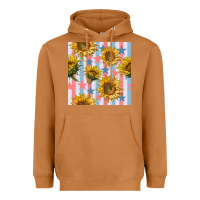 Meerkat patriotic sunflowers stripes and stars seamless patrern Heavyweight Hoodie - BundleAndBundleShop