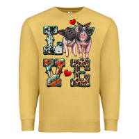 Antique Gold love baby pigs Premium Sweatshirt - Artiststas