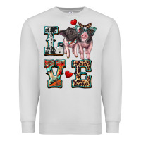 Dove Grey love baby pigs Premium Sweatshirt - Artiststas