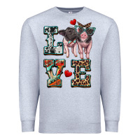 Heather Grey love baby pigs Premium Sweatshirt - Artiststas