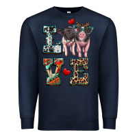 Navy love baby pigs Premium Sweatshirt - Artiststas