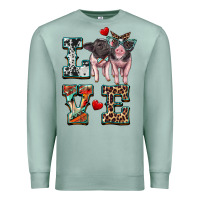 Seafoam love baby pigs Premium Sweatshirt - Artiststas