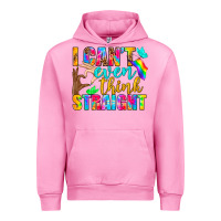 Fuchsia Pink LGBTQ I Can't Even Think Straight Urban Hoodie - BundleAndBundleShop