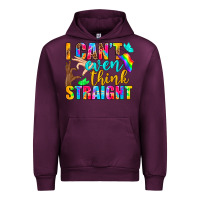 Mauve Wine LGBTQ I Can't Even Think Straight Urban Hoodie - BundleAndBundleShop