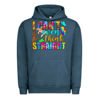 Pigment Midnight Navy LGBTQ I Can't Even Think Straight Urban Hoodie - BundleAndBundleShop