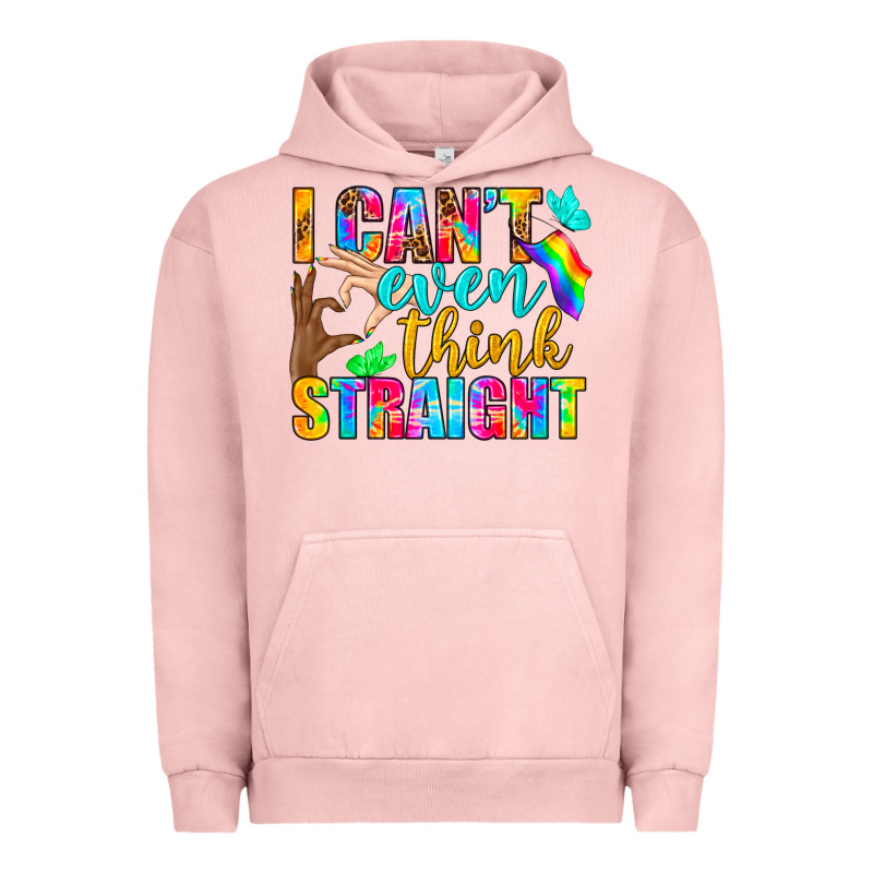 Lgbtq I Can't Even Think Straight Urban Hoodie by BundleAndBundleShop | Teevron