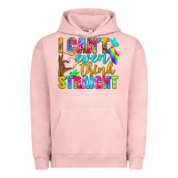 Pigment Salmon LGBTQ I Can't Even Think Straight Urban Hoodie - BundleAndBundleShop