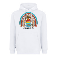 White #teacherlife Heavyweight Hoodie - JahusDesignShop