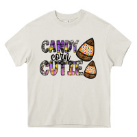 Cream Candy Corn Cutie Heavy Core Tee - CowhideDigitalArt