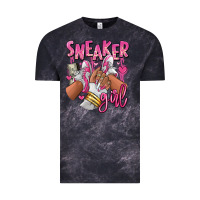 Cloud Black Pink and white sneaker girl Vintage Tee - RanaPortraitStore