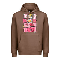 Chestnut trendy valentines day retro characters Premium Hoodie - MaliasSmallBusiness