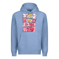 Colony Blue trendy valentines day retro characters Premium Hoodie - MaliasSmallBusiness