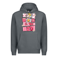 Rock trendy valentines day retro characters Premium Hoodie - MaliasSmallBusiness