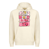 Sandshell trendy valentines day retro characters Premium Hoodie - MaliasSmallBusiness