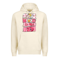 Tofu trendy valentines day retro characters Premium Hoodie - MaliasSmallBusiness