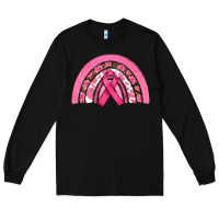 Black breast cancer rainbow Long Sleeve Tee - RanaPortraitStore