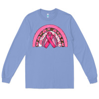 Colony Blue breast cancer rainbow Long Sleeve Tee - RanaPortraitStore
