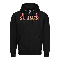 Black sweet sweet summer Zipper Hoodie - CowhideDigitalArt