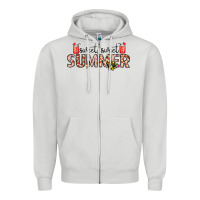 Dove Grey sweet sweet summer Zipper Hoodie - CowhideDigitalArt