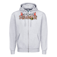 Heather Grey sweet sweet summer Zipper Hoodie - CowhideDigitalArt