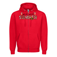 Red sweet sweet summer Zipper Hoodie - CowhideDigitalArt