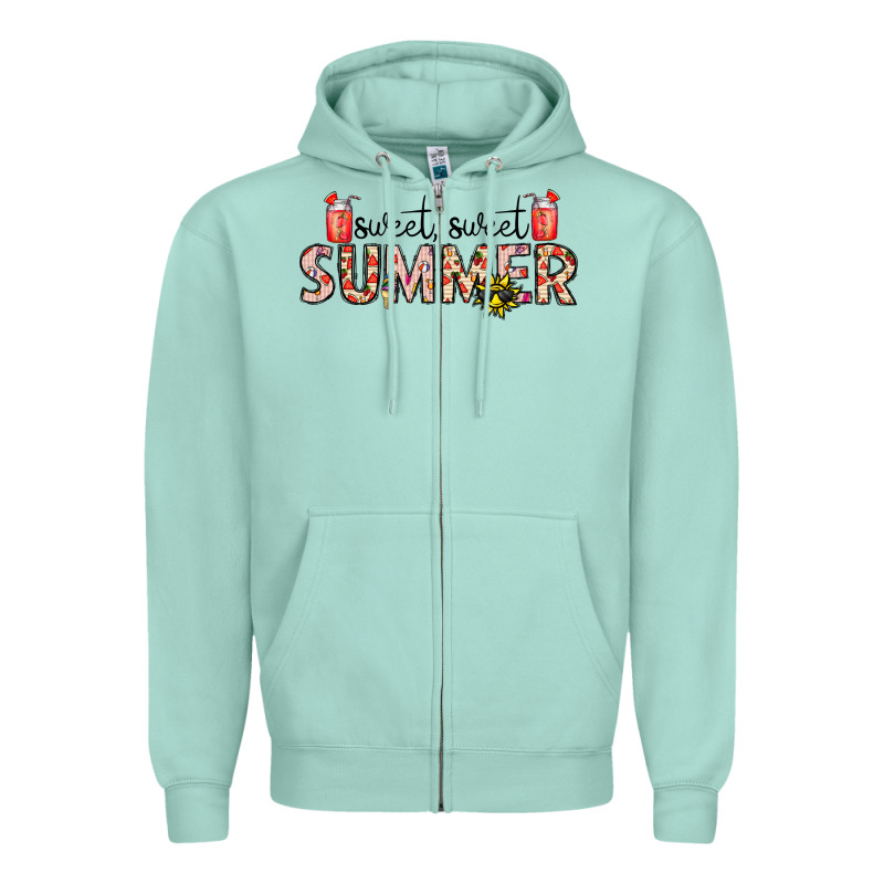Sweet Sweet Summer Zipper Hoodie by CowhideDigitalArt | Teevron