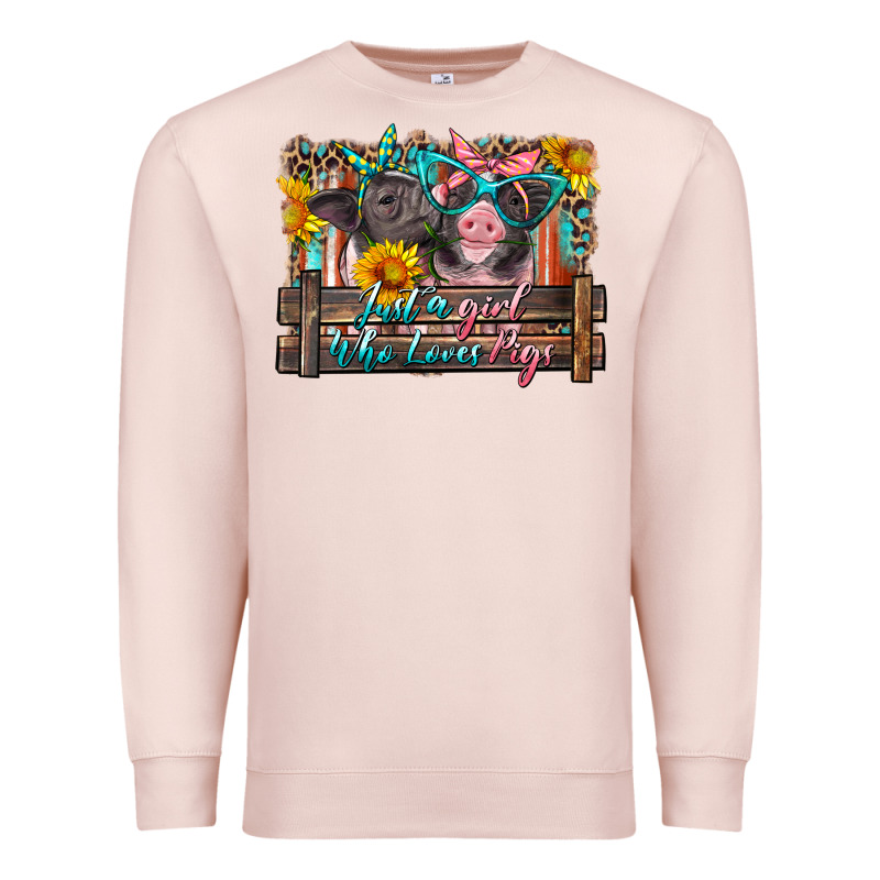 Just A Girl Who Loves Pigs Premium Sweatshirt by Artiststas | Teevron