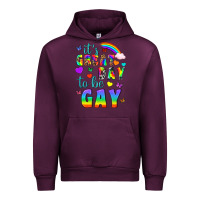 Mauve Wine Western It's Great Day To Be Gay Urban Hoodie - BundleAndBundleShop