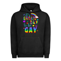 Pigment Black Western It's Great Day To Be Gay Urban Hoodie - BundleAndBundleShop