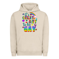 Pigment French Oak Western It's Great Day To Be Gay Urban Hoodie - BundleAndBundleShop