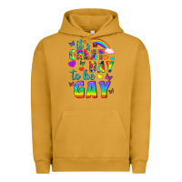 Pigment Peanut Butter Western It's Great Day To Be Gay Urban Hoodie - BundleAndBundleShop