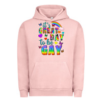 Pigment Salmon Western It's Great Day To Be Gay Urban Hoodie - BundleAndBundleShop