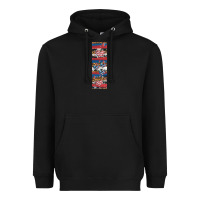 Black usa flag and western patterns  penwraps 1 Heavyweight Hoodie - Artiststas