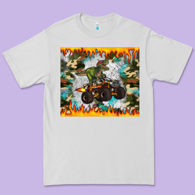 Monster Truck Dinosaur T Rex Tumbler Premium Tee Designed By Artiststas