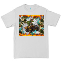 Dove Grey monster truck dinosaur t rex tumbler Premium Tee - Artiststas
