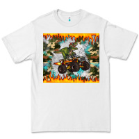 White monster truck dinosaur t rex tumbler Premium Tee - Artiststas