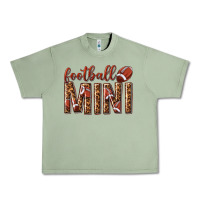 Oil Green football mini with leopard Urban Heavy Tee - texasbilliewilder