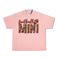 Salmon football mini with leopard Urban Heavy Tee - texasbilliewilder