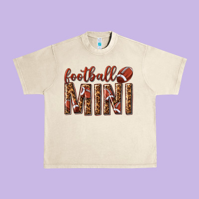 Urban Heavy Tee football mini with leopard