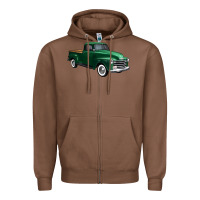 Chestnut western green truck right 34 view 1 Zipper Hoodie - FaDigitalArtStudio