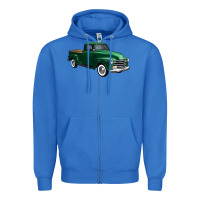 True Royal western green truck right 34 view 1 Zipper Hoodie - FaDigitalArtStudio