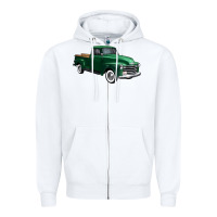 White western green truck right 34 view 1 Zipper Hoodie - FaDigitalArtStudio