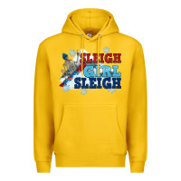 Lemon winter sleigh girl sleigh Premium Hoodie - NancyCooperArtShop