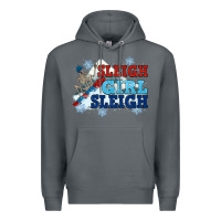 Rock winter sleigh girl sleigh Premium Hoodie - NancyCooperArtShop