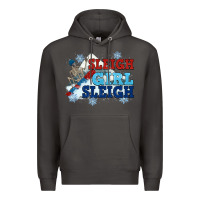 Smoke winter sleigh girl sleigh Premium Hoodie - NancyCooperArtShop