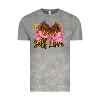 Cloud Rock Self love pink afro nails Vintage Tee - RanaPortraitStore