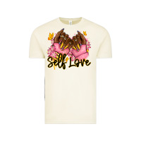 Vintage Arctic Self love pink afro nails Vintage Tee - RanaPortraitStore