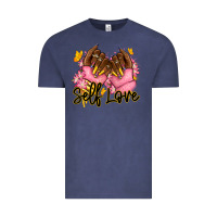Vintage Denim Self love pink afro nails Vintage Tee - RanaPortraitStore