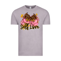 Vintage Zinc Self love pink afro nails Vintage Tee - RanaPortraitStore