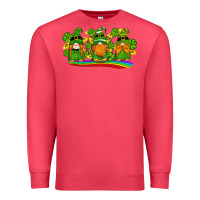Cardinal st patricks day gnomes shamrock gold rainbow Premium Sweatshirt - Artiststas